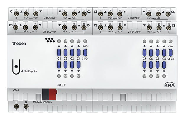 THEBEN KNX Jalousieaktor 8-fach THEBEN KNX Jalousieaktor 8-fach